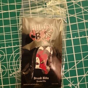 Helluva Boss Hazbin Hotel Vivziepop Drunk Blitz Blitzo Enamel Pin
